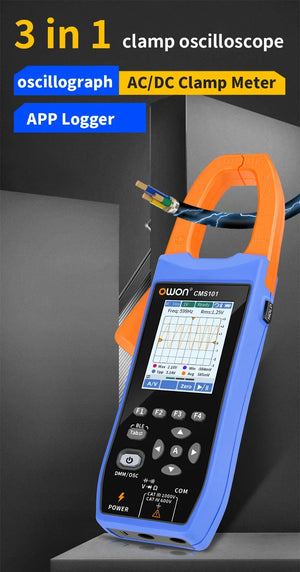 1000A AC/DC Current Clamp Ammeter Digital Oscilloscope with Bluetooth Recorder and Multifunction Tester