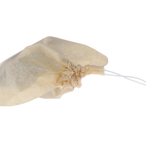 100 Eco-Friendly Biodegradable Drawstring Tea Bags 6x7cm for Loose Leaf & Herbal Filters