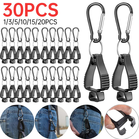 Glove Holder Carabiner Clip - Secure Your Gloves for Hiking & Outdoor Adventures