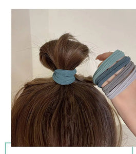 10-Pack No-Crease Spiral Hair Ties - Elastic Ponytail Holders for All Hair Types