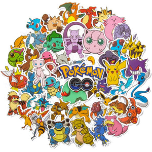 Kawaii Anime Stickers - Cute Waterproof Cartoon Decals for Laptops, Suitcases, Bikes (10/30/50 Pcs)