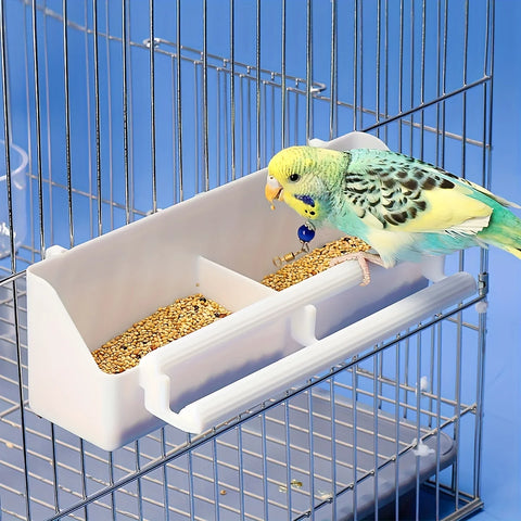 Hanging Dual Bird Feeder & Waterer for Cage - Portable 1pc