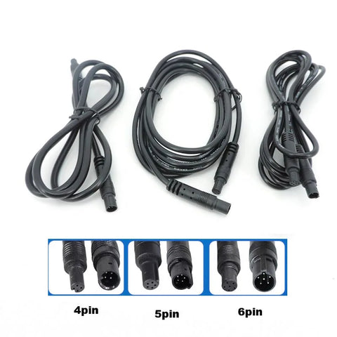4/5/6-Pin Male-Female Car DVR Camera Extension Cable for HD Monitor Rear View