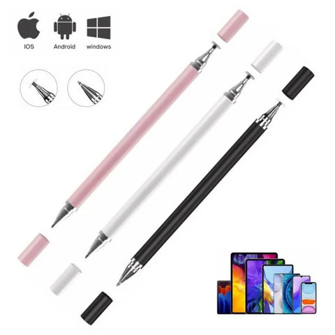 2-in-1 Stylus Pen: Disc Tip Touch Screen for Tablets & Phones - Silicone for Painting & Retouching