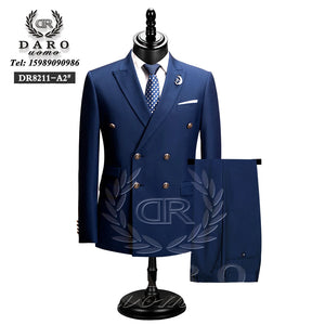 "2024 Men's Slim Fit Suit 2-Piece Set: Formal Business Wear (Jacket+Pants)"