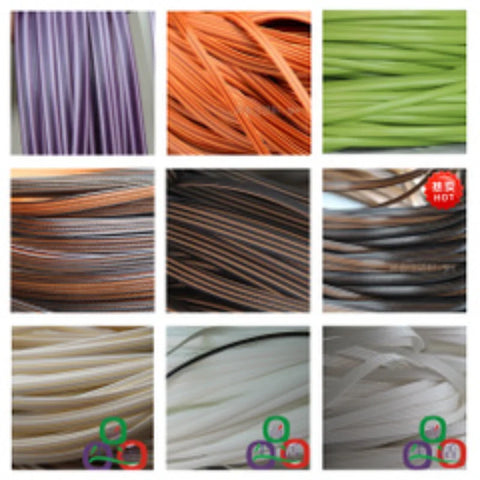 70m Coffee Gradient 8mm Synthetic Rattan Weaving Material for Chair/Table Repair, 500g Plastic Knit