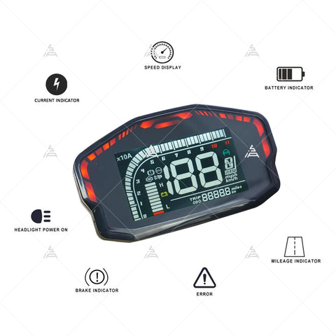 Clearance! Adjustable Electric Scooter LCD Speedometer with CAN-Bus, New Model, Optional Features