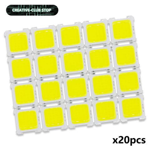 20pcs LED COB Chip for USB Mini Keychain Camping Light 3-4V 5-15W 500-1500lm 7000-8000K