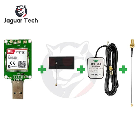 4G LTE Cat1 Dongle with GPS Support - Compatible A7670e-fase and A7670e-lase Models