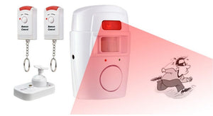 Wireless Motion Sensor Alarm Security System Remote-Controlled for Home Garage Indoor Outdoor