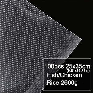 100pcs BPA-Free Vacuum Sealer Bags for Sous Vide and Food Storage