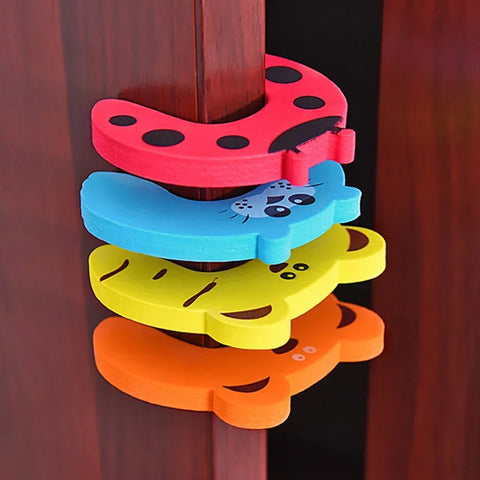 10pcs Baby Safety Door Stoppers Animal Finger Guards Childproof Furniture Protection