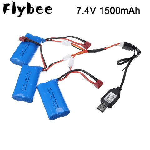 7.4V 1500mAh LiPo Battery for 1/12 RC Trucks Models 12428 12423 12402