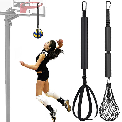 Adjustable Volleyball Spiking & Serving Training Aid with Bouncing Rope for Beach volleyball Accessories