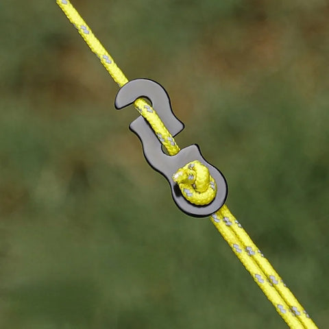 10pcs Adjustable Tent Cord Rope Buckle S Tensioners Kit for Camping Securing Accessories