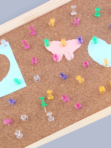 40 Pack Colorful Push Pins Thumbtacks for Bulletin Board & Wall Decor – Office & School Supplies