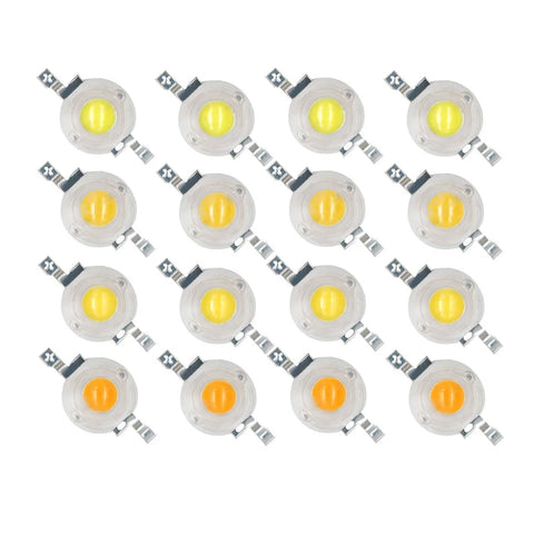50pcs High Power 1W 3W LED Bulbs 35mli 45mli 3V Pure Chips Pink Red Blue Green Yellow 6500K for Downlight