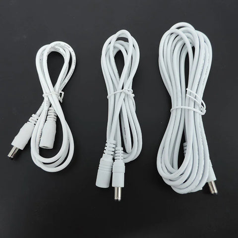 12V DC Power Supply Extension Cable Adapter 5.5x2.1mm Female to Male for Strip Lights CCTV Cameras
