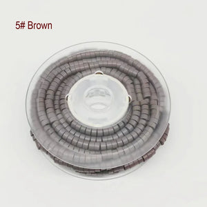 1000pcs 5.0mm Silicone Aluminum Micro Rings Hair Extension Beads with Loop Hook and Plier Tool Kit