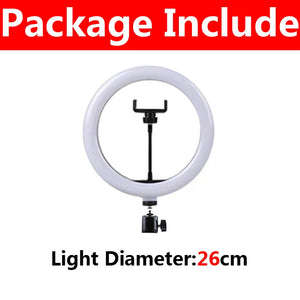 10" LED Ring Light with Phone Holder for Makeup, TikTok, YouTube, Video, Live Streaming