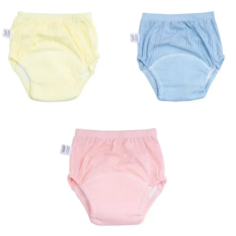 3-Pack Baby Training Shorts: Summer Cloth Diapers - Washable & Reusable Nappy Pants for Newborns, Boys, and Infants