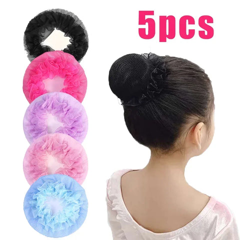Adjustable Ballet Hair Net 5 Colors - High Quality Bun Hairbands for Dance Hair Accessories