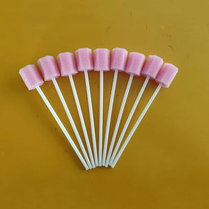 100-Pack Disposable Oral Swabs for Dental and Mouth Care