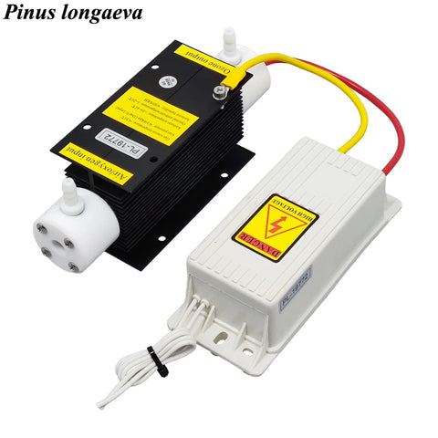 5g/h Black Modular Quartz Tube Ozone Generator Kit DC12V for Bathtub Water & Car Air Disinfection