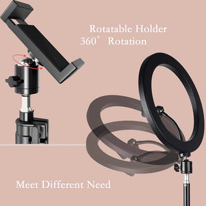 10" LED Ring Light with Phone Holder for Makeup, TikTok, YouTube, Video, Live Streaming