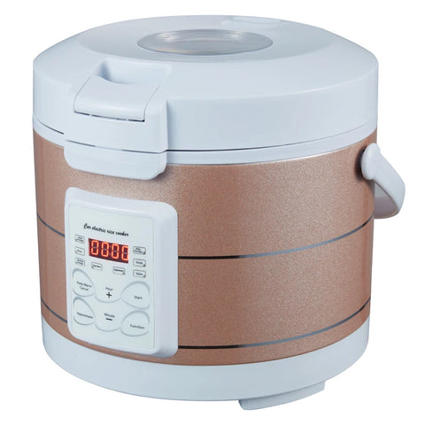 Compact 3L Multi-Voltage Rice Cooker & Food Steamer for Car, Truck, Camping 12V/24V/220V - Heat Lunch, Soup, Porridge Anywhere
