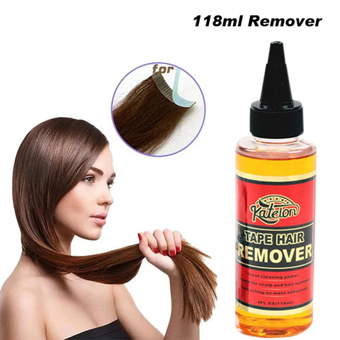 118ml Wig Glue Remover Solvent for Tape Hair & Scalp Systems, Gentle Adhesive Remover for Salon Use