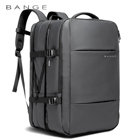 Expandable Men's Business Backpack with USB Port, Large 17.3" Laptop, Waterproof, Fashionable Travel & School Bag