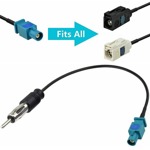 Car Stereo Antenna Adapter Cable Fakra Z to Din Plug FM/AM to DAB Radio Interface