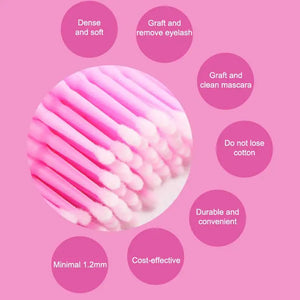100-Pack Disposable Mascara Wands for Lash Extensions & Makeup