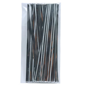 100-Pack 4" Metal Twist Ties for Bread Bags & Reusable Storage Clips