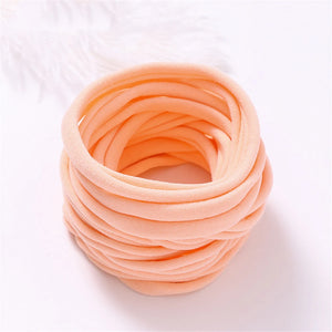 10-Pack Traceless Nylon Stretch Headbands for Newborns & Kids - Elastic Baby Hair Accessories