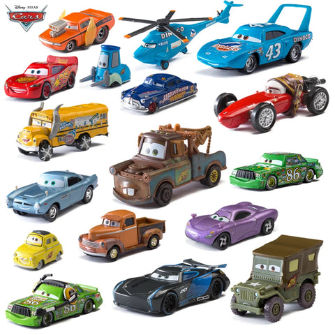 1:55 Diecast Toy Cars Set - Lightning, Jackson, Mater - Kids Vehicles