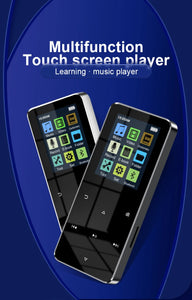2" Metal Touch MP3 MP4 Music Player, Bluetooth 5.0, FM Radio, Alarm, E-book, Card Support