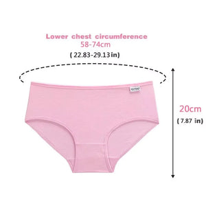 10-Pack Teen Cotton Underwear Girls Solid Colors Ages 10-16 Kids Panties