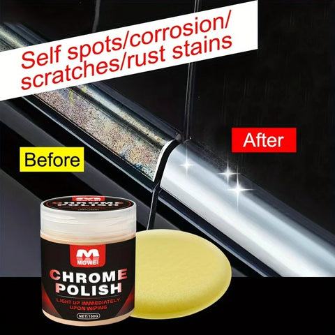 Chrome Restoration Polish – Metal Shine for Car Handles, Windows & Trim – Removes Rust & Tarnish