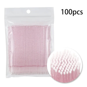 100 Pack Disposable Mascara Brushes for Lash Extensions & Makeup Application