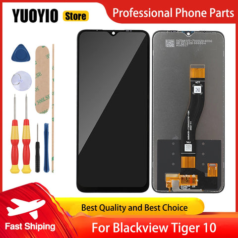6.56" LCD Display Touch Screen Digitizer for Blackview Oscal Tiger 10 with Frame Assembly