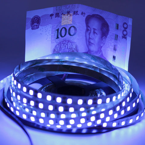 12V UV Black Light LED Strip 395-405nm 5050 2835 SMD Waterproof Tape Lamp for DJ Party Fluorescence