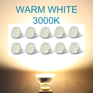 10-Pack MR11 LED Bulbs 5W AC12V No Flicker 120° 2835SMD GU4 Mini Spotlights – Halogen Replacement for Living Room