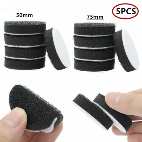 5pcs Soft Sponge Interface Pad 50mm 75mm Hook & Loop Sanding Pads for Sander Polishing Disc