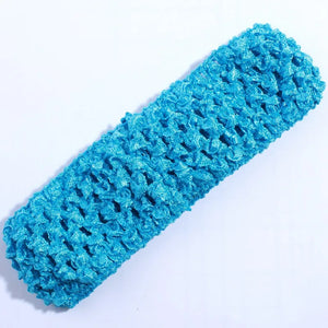 10 Pack 4cm Crochet Elastic Hairbands - Knit Headbands for Women Accessories