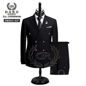 "2024 Men's Slim Fit Suit 2-Piece Set: Formal Business Wear (Jacket+Pants)"
