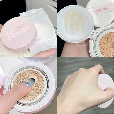 Brightening Cushion Foundation Concealer - Natural Finish, Long-lasting Coverage