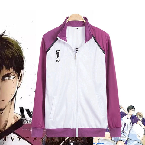 Haikyuu Shiratorizawa Ushijima Wakatoshi Sports Uniform Cosplay Coat Jacket