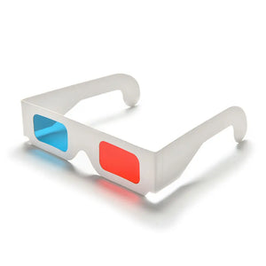 10 Pack Universal 3D Glasses Red Blue Cyan Anaglyph Cardboard for Movies